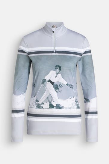 BOGNER Midlayer 'Beline2' grau-weiß