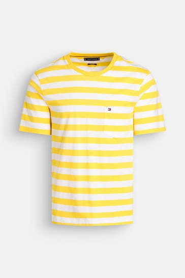 TOMMY HILFIGER T-Shirt gelb gestreift