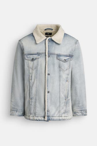 7 FOR ALL MANKIND Jeansjacke 'Forefather' hellblau