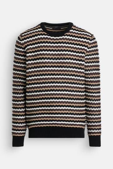 7 FOR ALL MANKIND Strickpullover gestreift