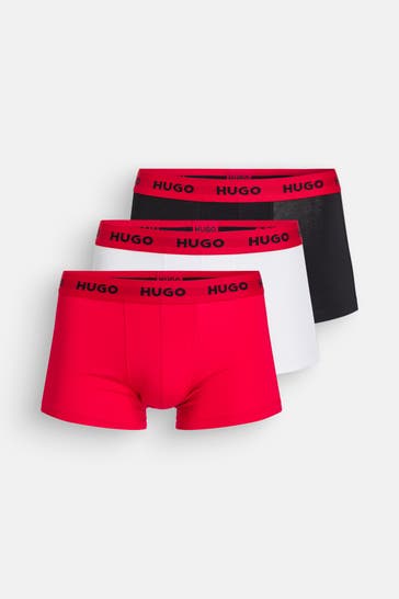 HUGO 3er-Pack Boxer Trunks mehrfarbig