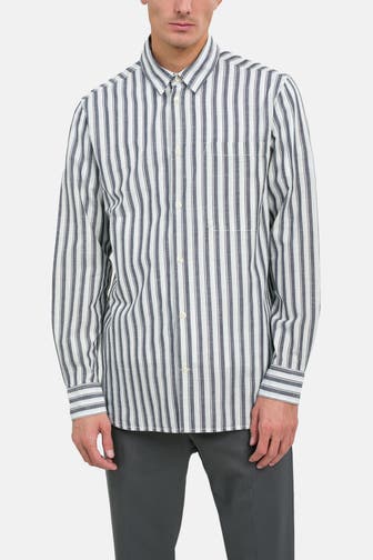 KNOWLEDGE COTTON APPAREL Casual-Hemd gestreift