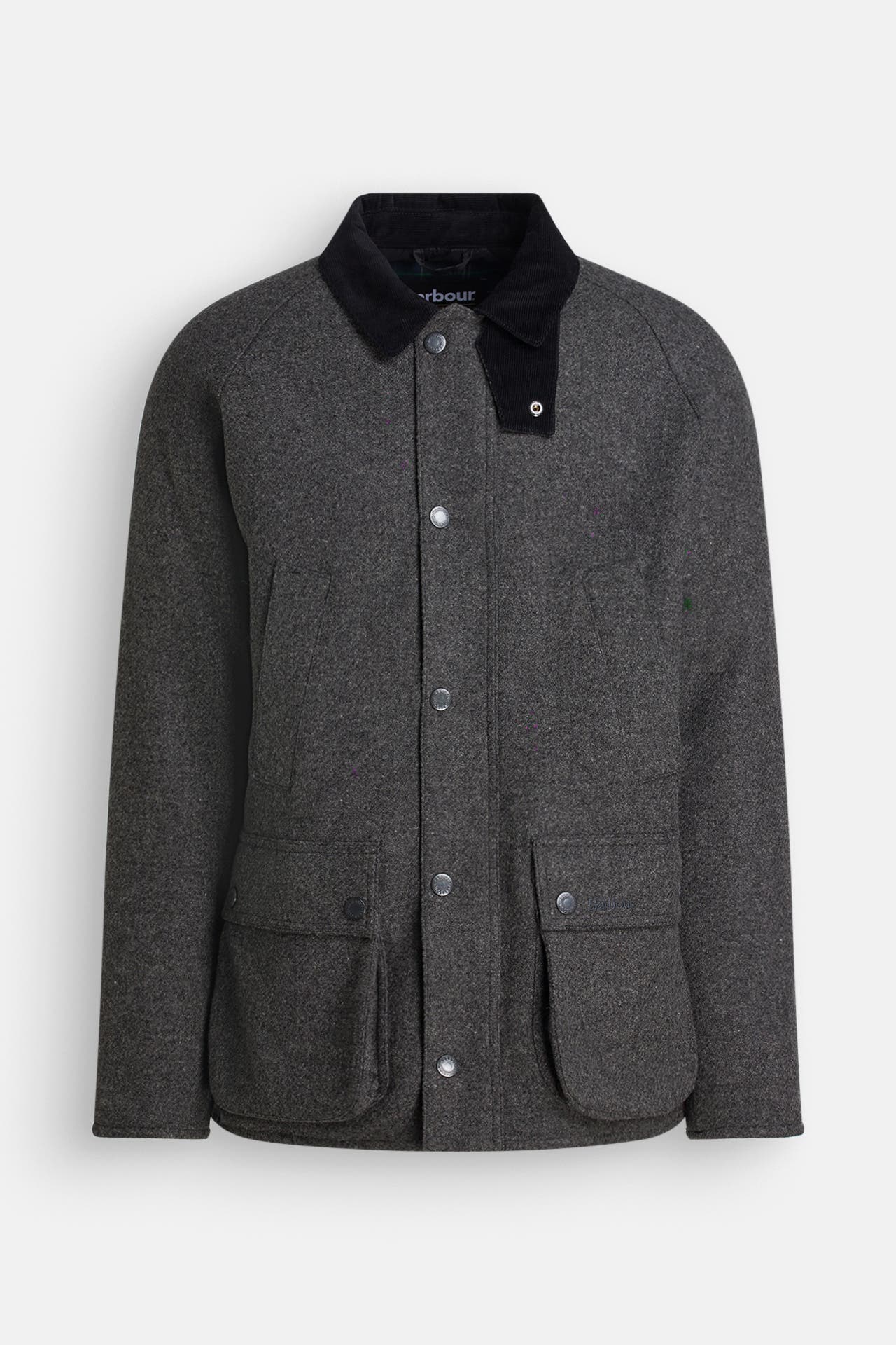 BARBOUR Wolljacke 'Bedale' grau, Bild 1