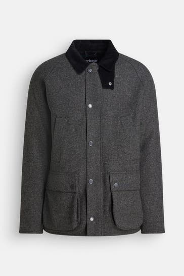 BARBOUR Wolljacke 'Bedale' grau