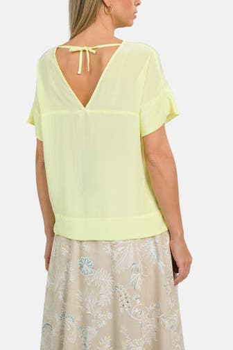 RIANI Blusenshirt hellgelb