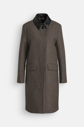 BELSTAFF Wollmixmantel gemustert