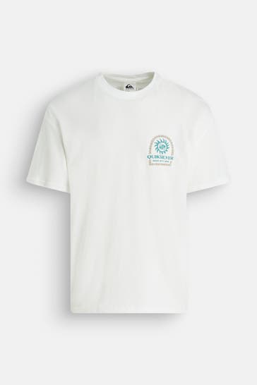 QUIKSILVER T-Shirt 'Sun Power' weiß