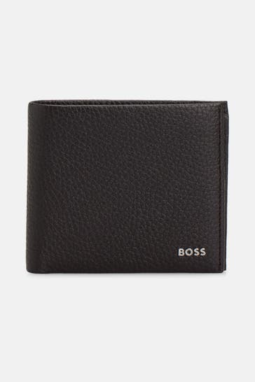 BOSS Ledergeldbörse 'New Crosstown' dunkelbraun