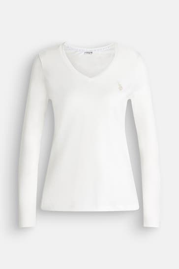 U.S. POLO ASSN. Longsleeve weiß
