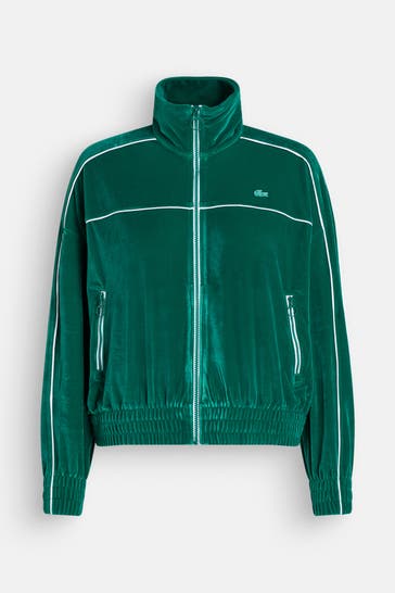LACOSTE Sweatjacke smaragdgrün