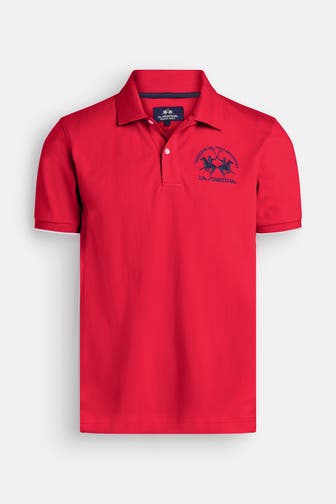 LA MARTINA Polo-Shirt rot
