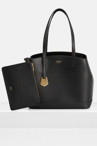 FERRAGAMO Schultertasche schwarz