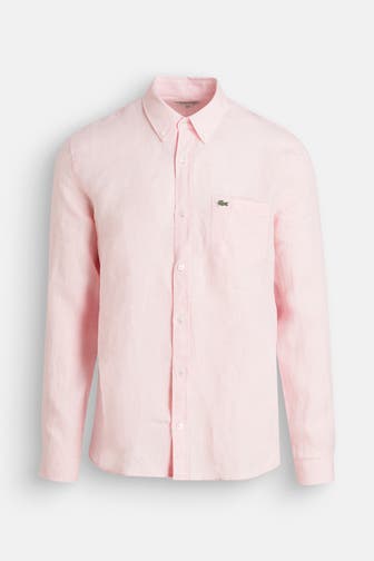 LACOSTE Leinen-Hemd Regular Fit