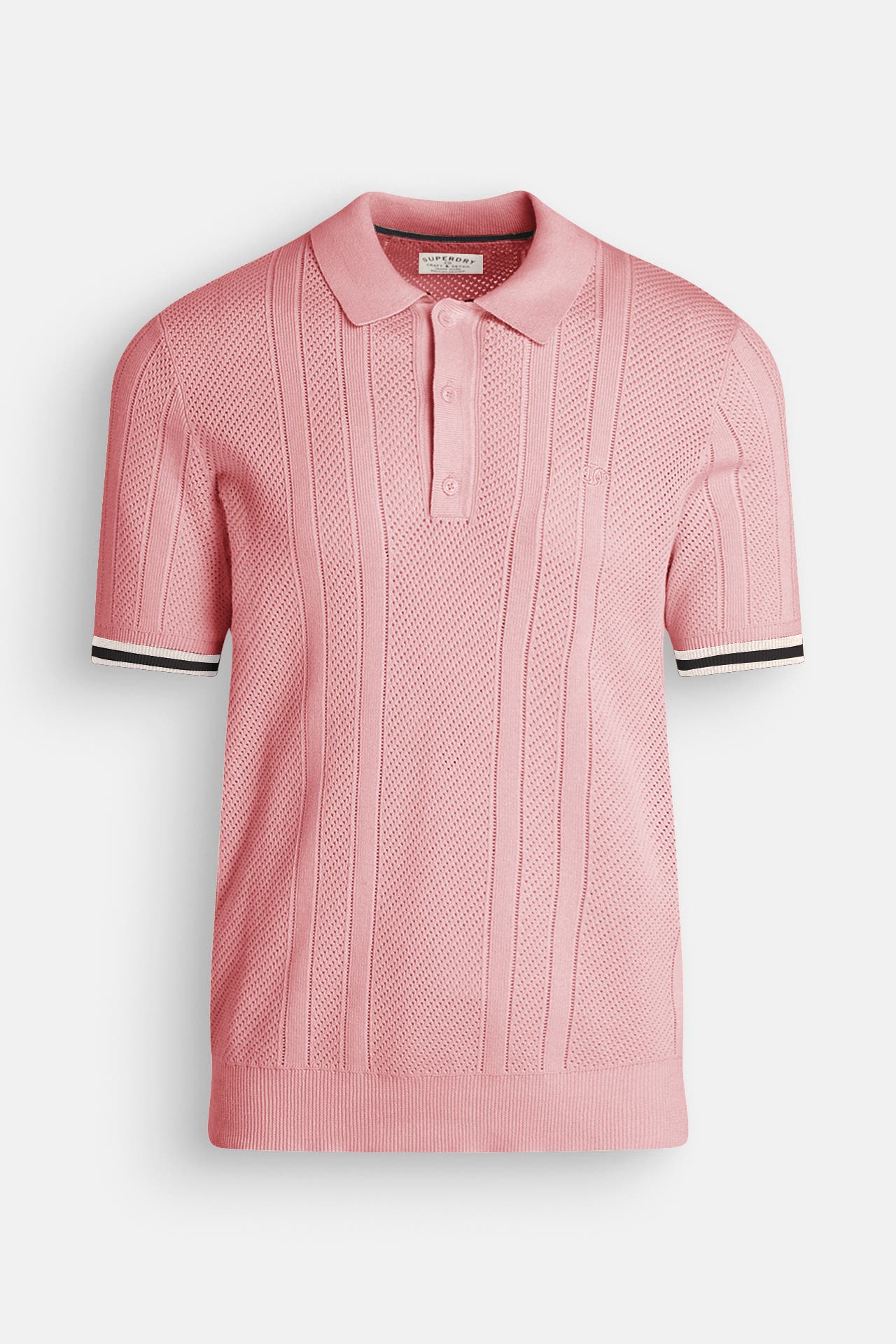 SUPERDRY Strick-Polo rosa, Bild 1