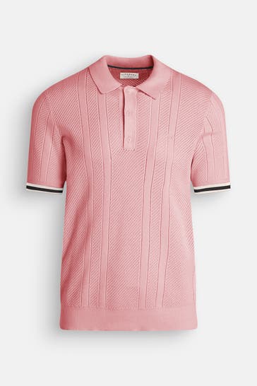 SUPERDRY Strick-Polo rosa