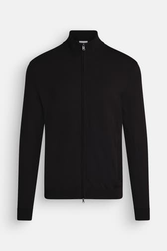 BOGNER Woll-Strickjacke 'Oscar' schwarz