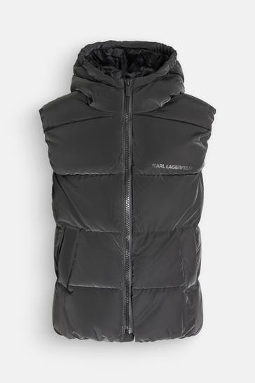 KARL LAGERFELD Steppweste schwarz