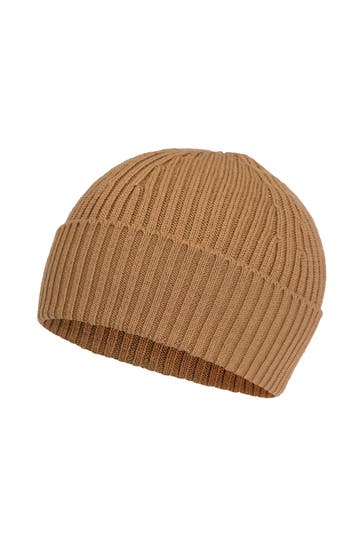 LACOSTE Strickmütze braun
