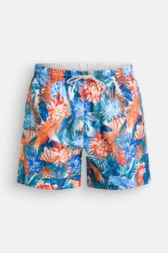 BOSS Badeshorts 'Turtle' floral