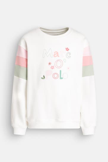 MARC O'POLO Sweatshirt weiß
