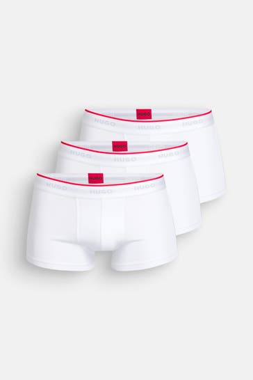 HUGO Boxer Trunk 'Triplet Space' weiß