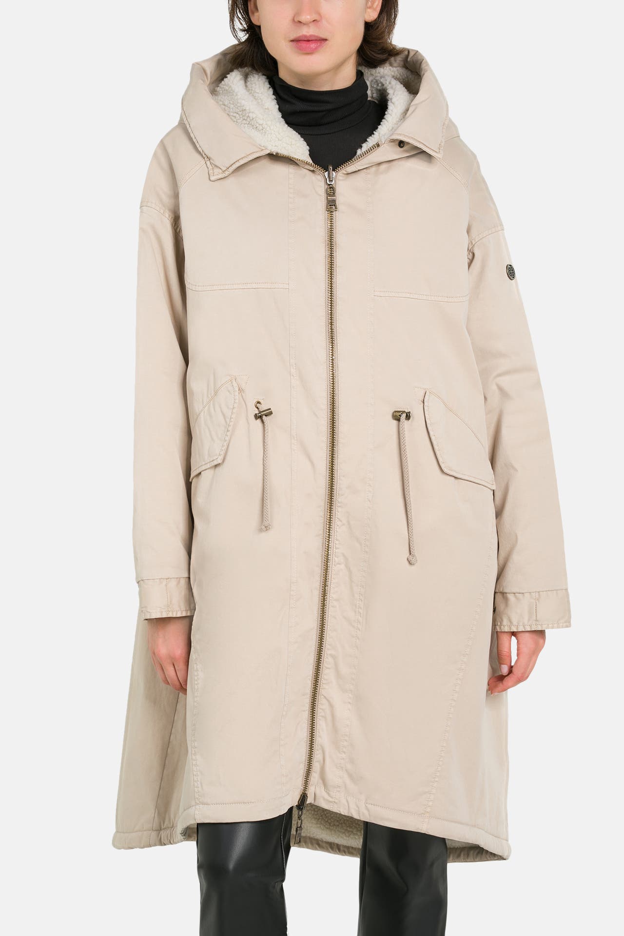 BLONDE NO. 8 Wende-Parka 'Beauty Short' creme, Bild 1