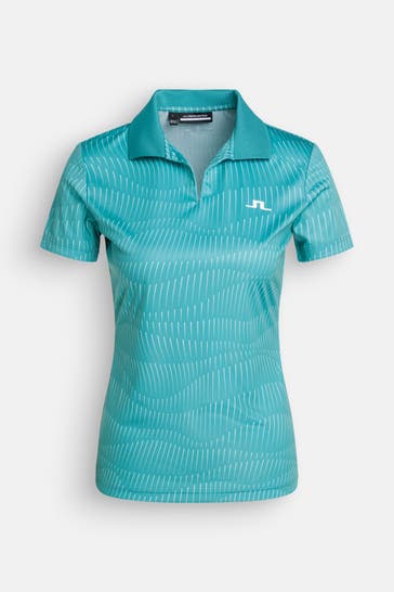 J.LINDEBERG SPORTSWEAR Funktions-Polo 'Cassia' gemustert