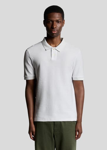 LYLE&SCOTT Polo-Shirt 'Doby' weiß