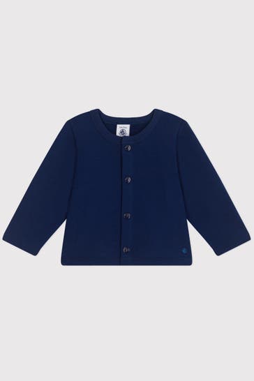 PETIT BATEAU Sweatjacke dunkelblau