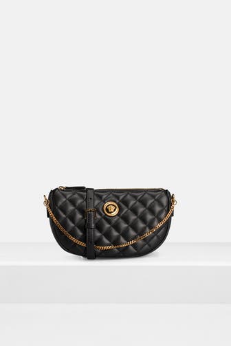 VERSACE Umhängetasche schwarz