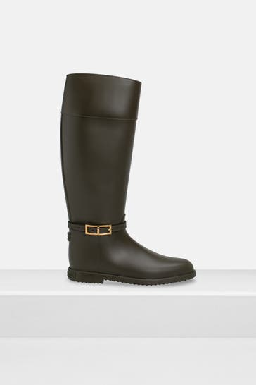 SERGIO ROSSI Stiefel dunkelbraun