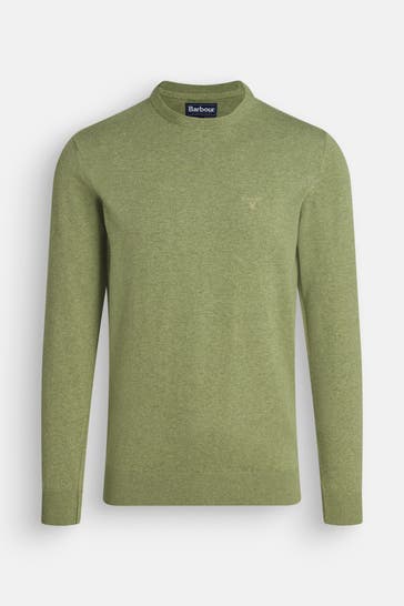 BARBOUR Strickpullover 'Pima' grün