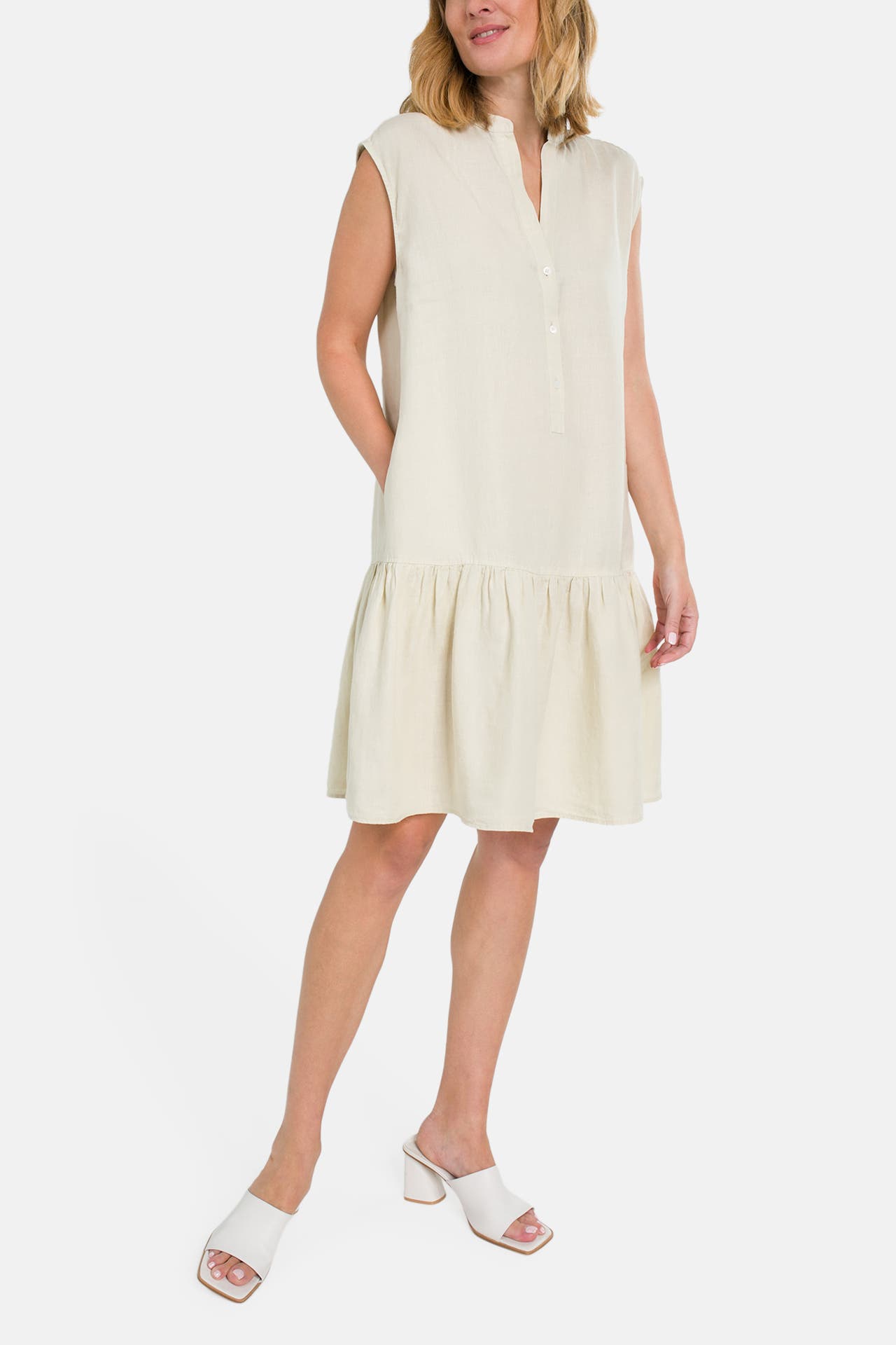 MARC O'POLO Leinen-Kleid beige, Bild 1