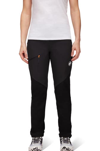 MAMMUT Softshellhose 'Courmayeur' schwarz