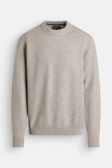 BARBOUR Wollpullover grau