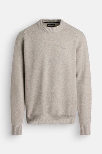 BARBOUR Wollpullover grau