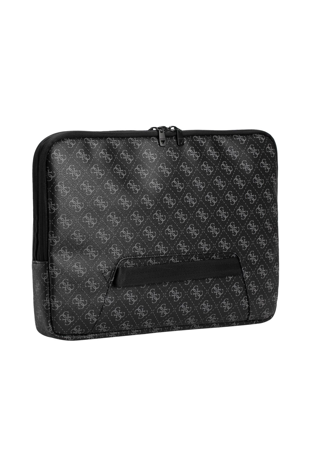 Cadorabo Laptop/Tablet Tasche 14 Zoll Schwarz - Stoff Mit Samt-Innenfutter, Anti-Kratz Reißverschluss