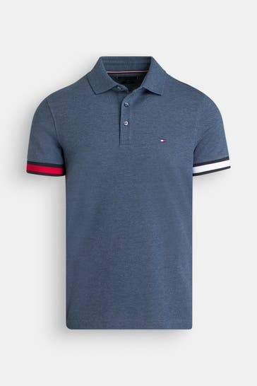 TOMMY HILFIGER Polo-Shirt azurblau