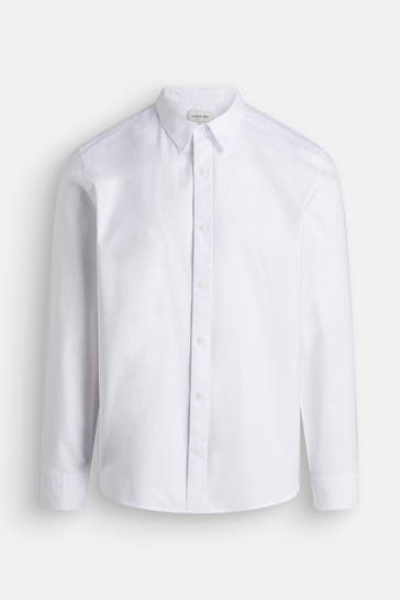 CK JEANS Casual-Hemd 'Solid Oxford' weiß