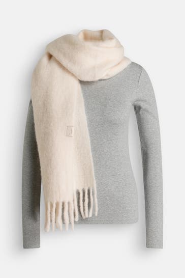 TOMMY HILFIGER Wollmix-Schal ecru