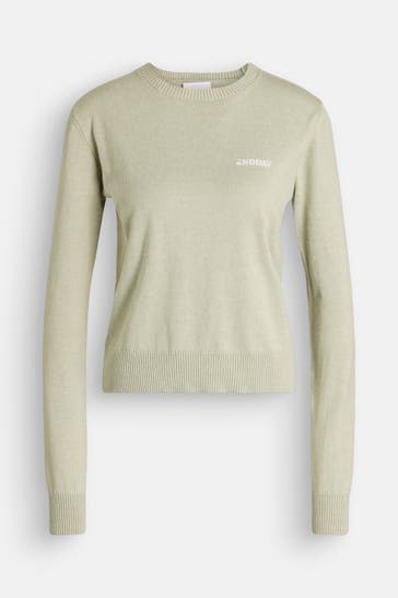 2NDDAY Strickpullover 'Lance' hellgrün