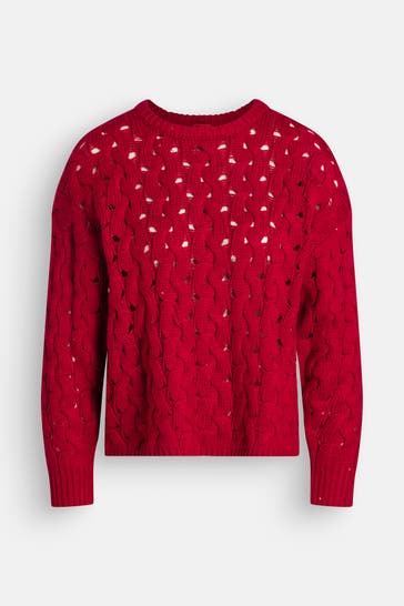 GUESS Strickpullover 'Tawnya' rot