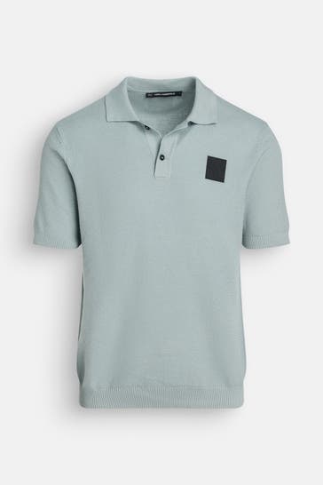 KARL LAGERFELD Polo-Shirt hellblau