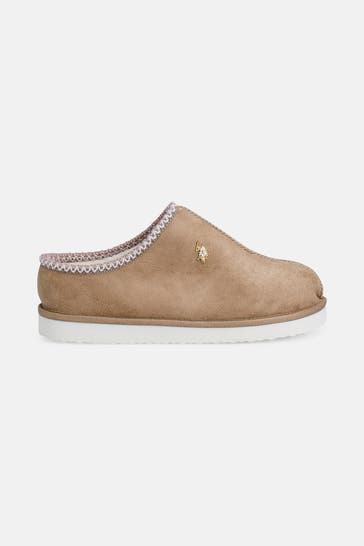 U.S. POLO ASSN. Hausschuhe 'Vereny' hellbraun