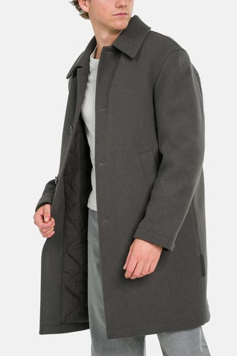 MARC O'POLO Wollmix-Mantel dunkelgrau