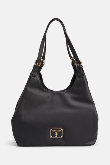 U.S. POLO ASSN. Handtasche 'Providence' schwarz
