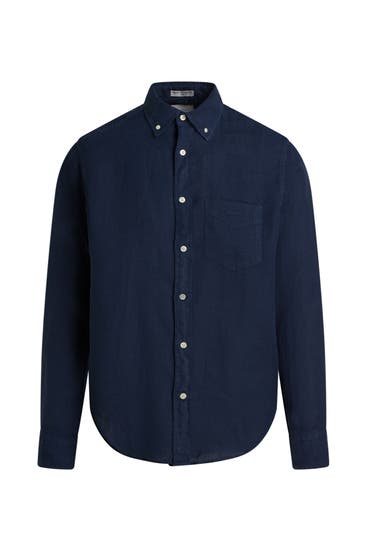 GANT - Leinenhemd navy Regular Fit