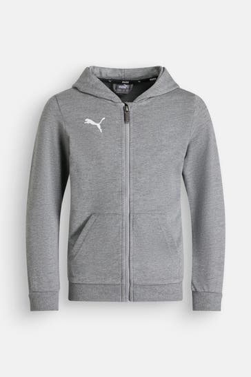 PUMA Sweatjacke 'Team Goal' grau