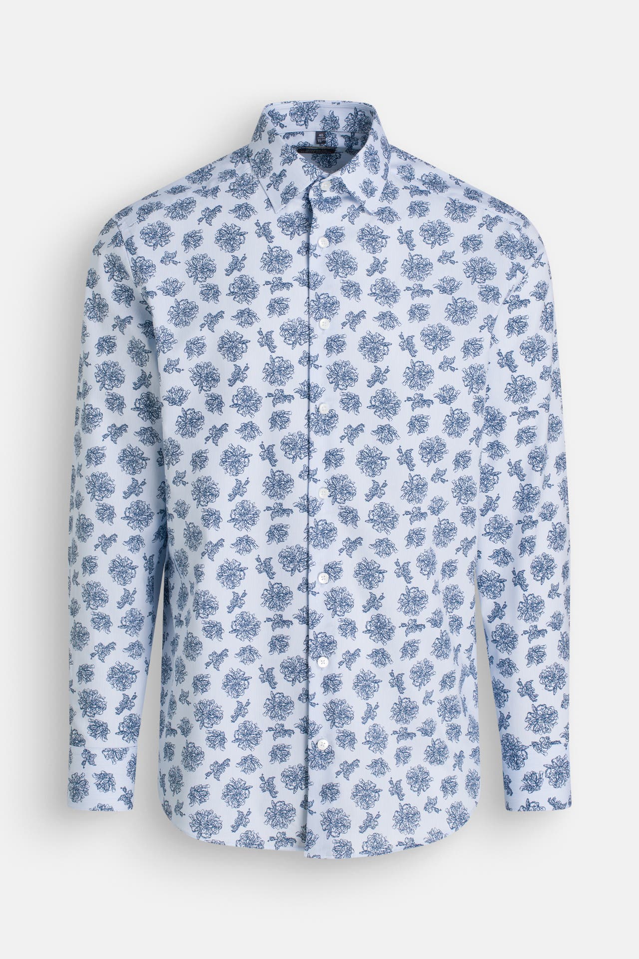 OLYMP Luxor modern fit Casual-Hemd gemustert Modern Fit, Bild 1