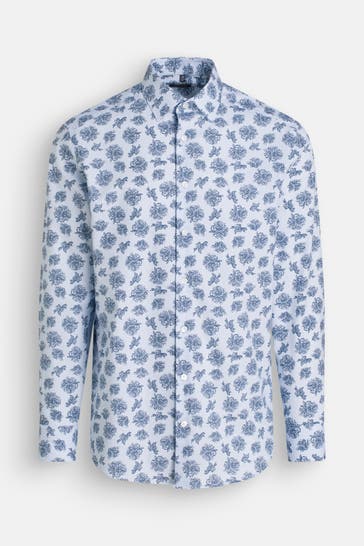 OLYMP Luxor modern fit Casual-Hemd gemustert Modern Fit